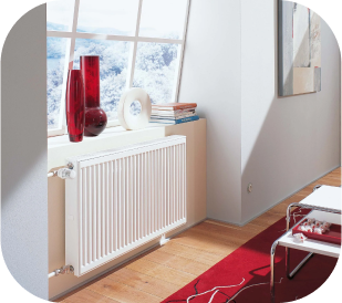 imagen de una habitación con un radiador